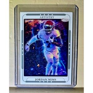 Jordan Mims 2023 SAGE NFL Artistry Football #68 Card